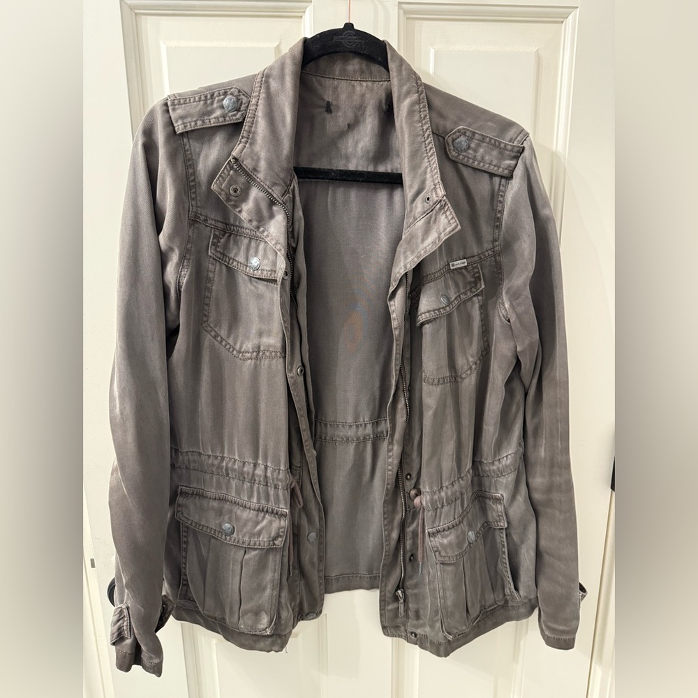 Gray Max Jeans Utility Jacket